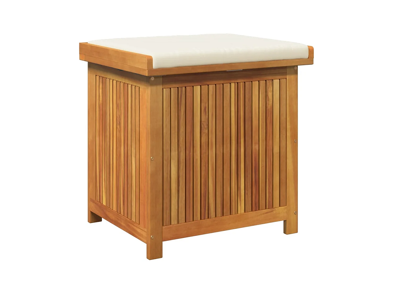 Boîte à coussins d'extérieur 60x50x61 cm bois massif d'acacia