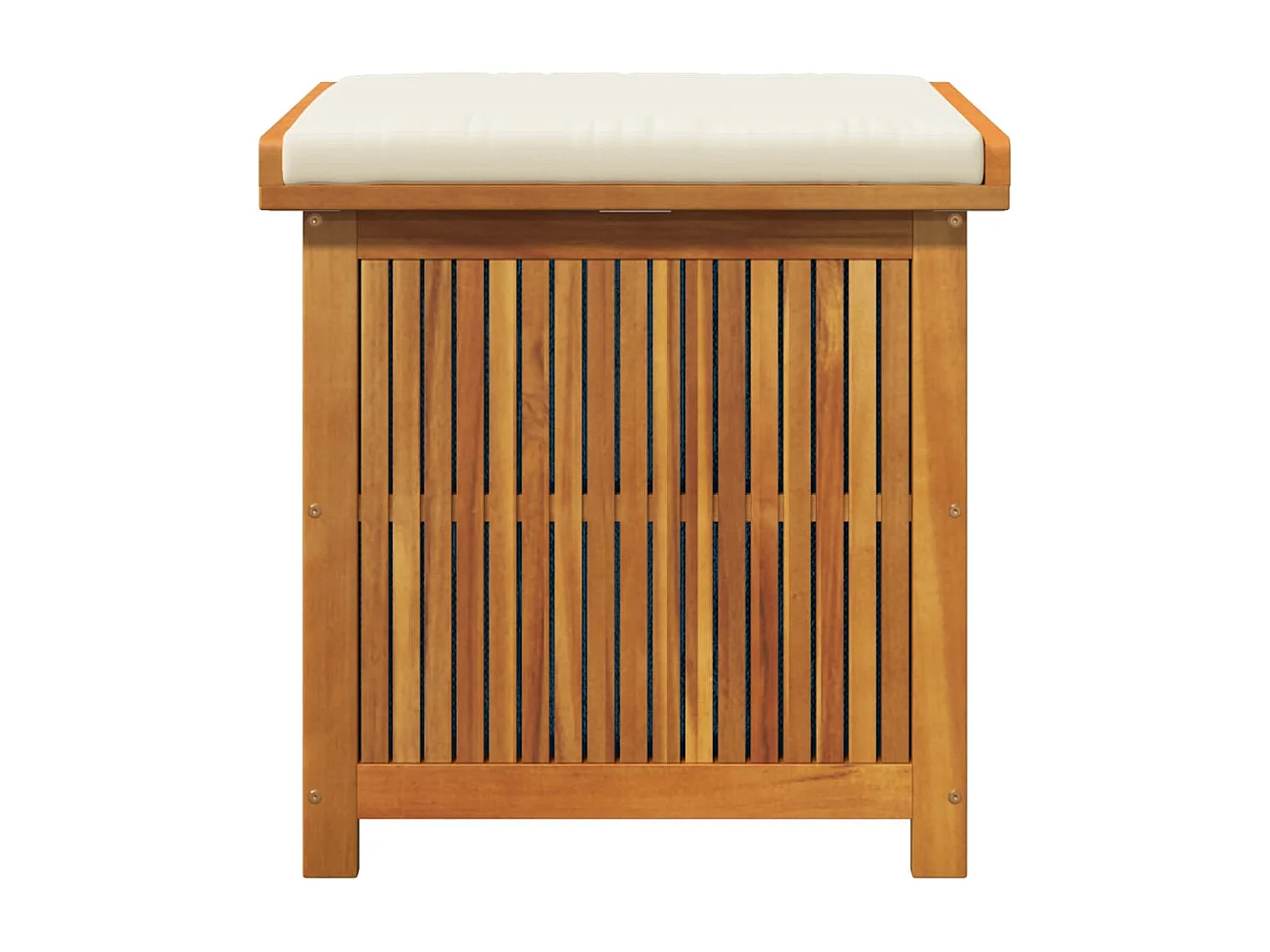 Boîte à coussins d'extérieur 60x50x61 cm bois massif d'acacia