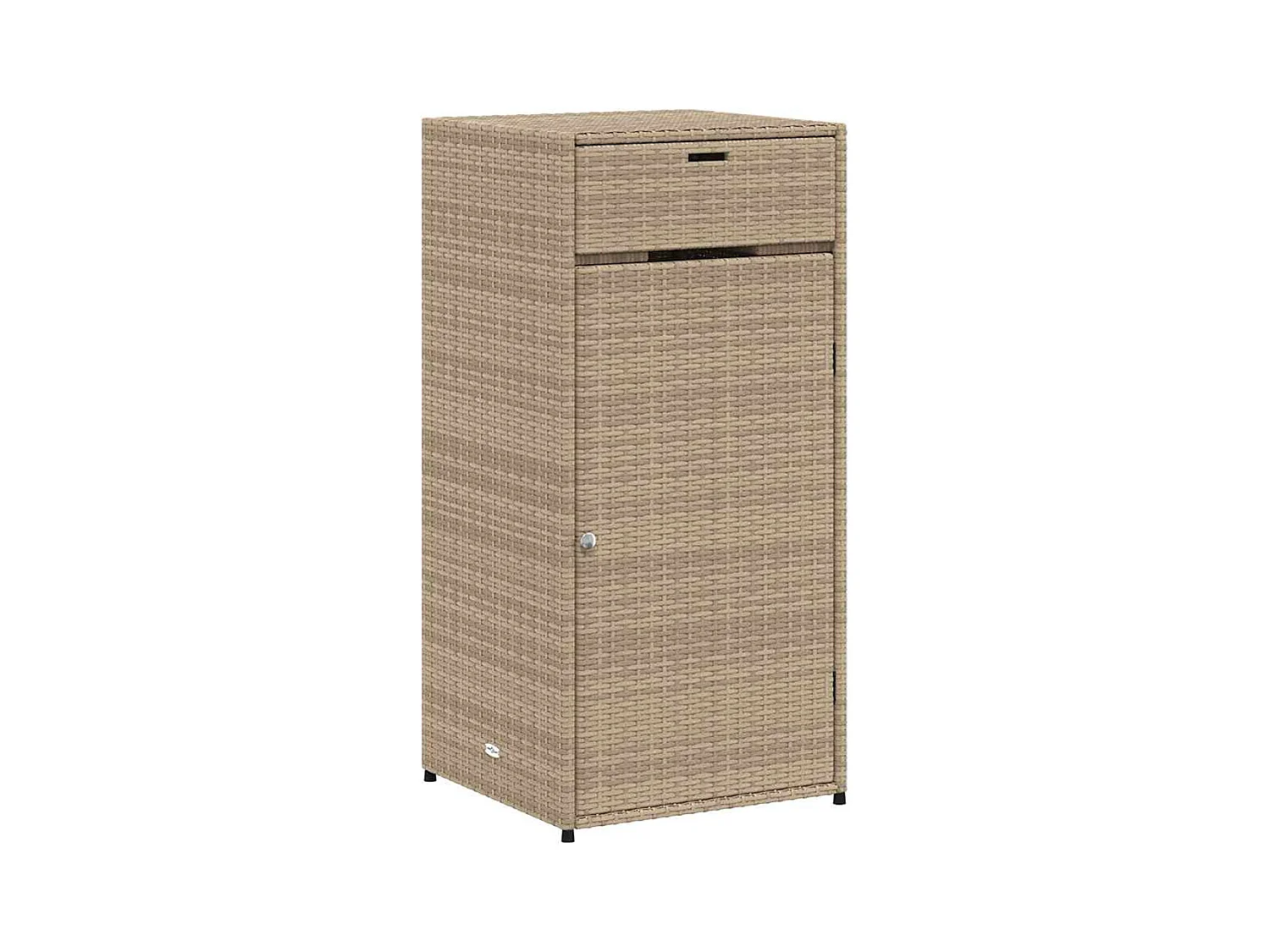 Beige tuinkast 55x55x111cm geweven hars