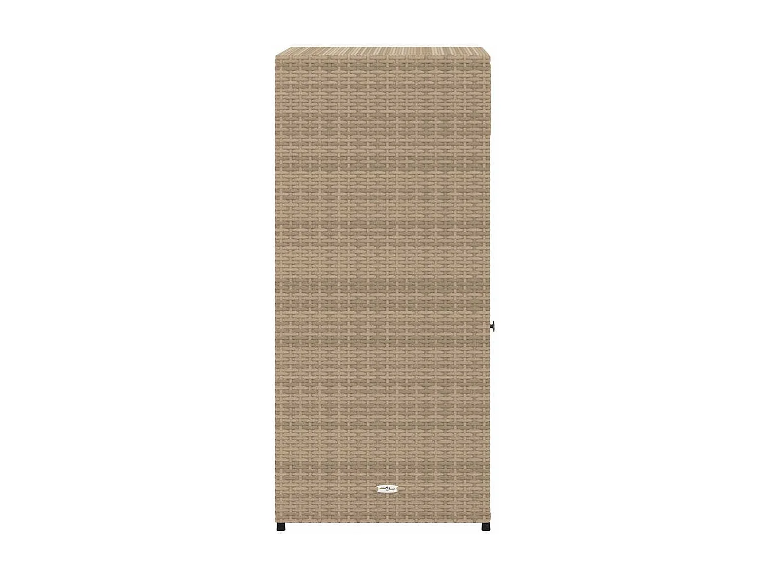 Beige tuinkast 55x55x111cm geweven hars