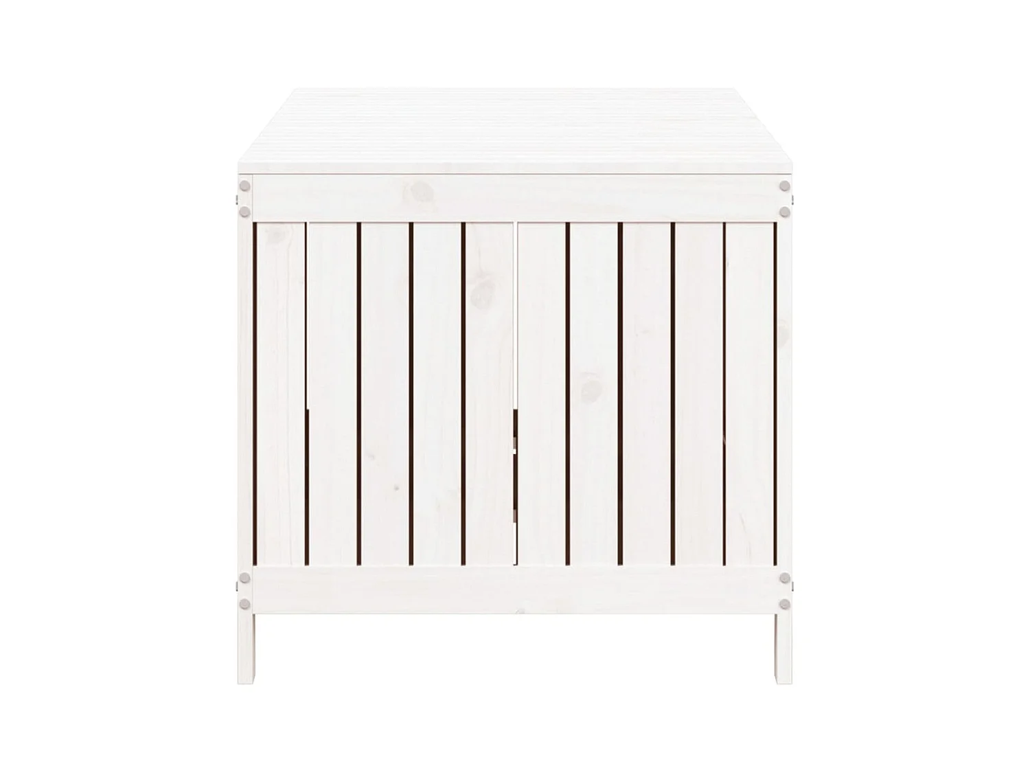 Tuinopbergbox Wit 147x68x64 cm Dennenhout