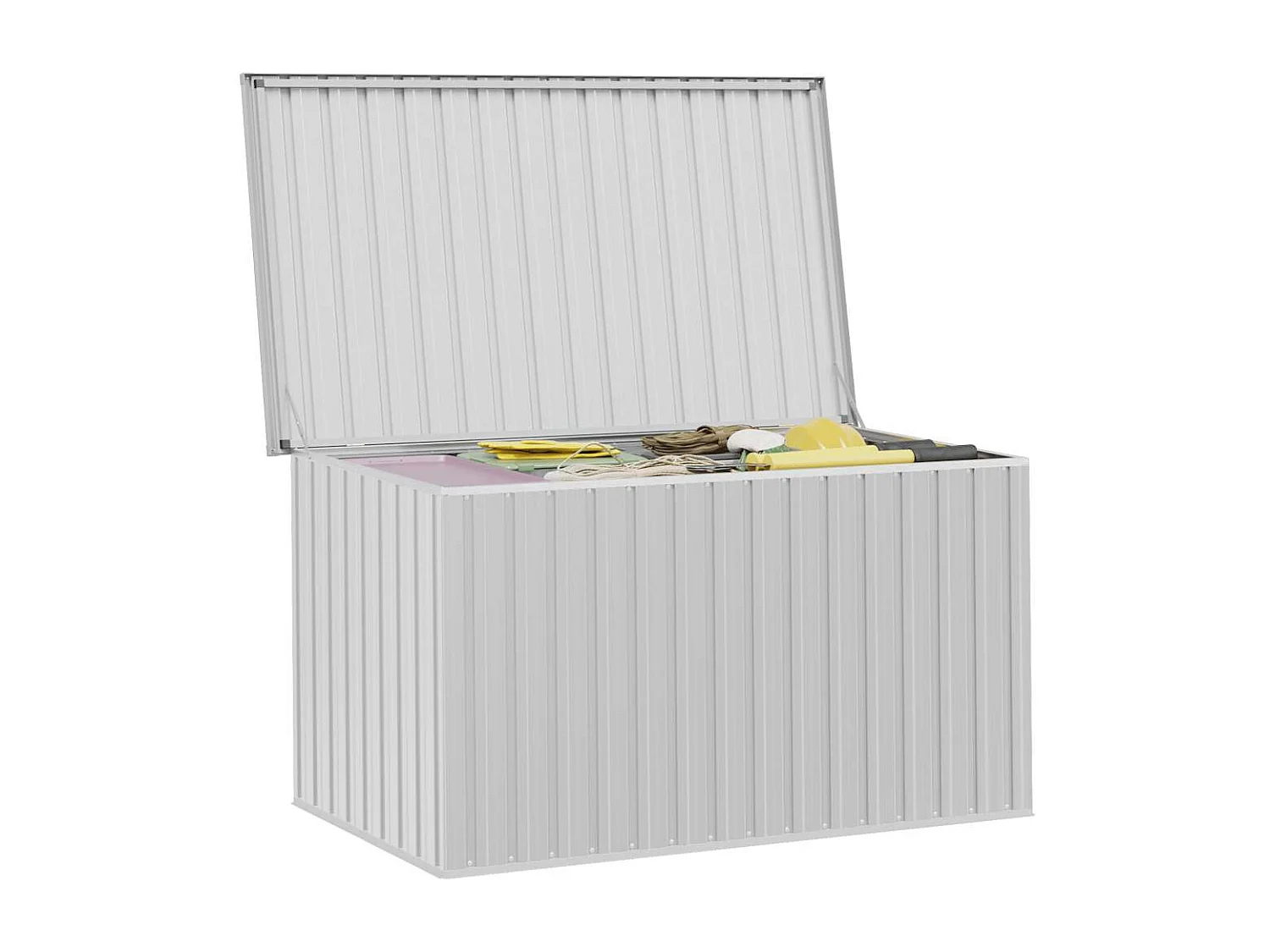 Caja de almacenamiento de jardín Gris 171x99x93 cm