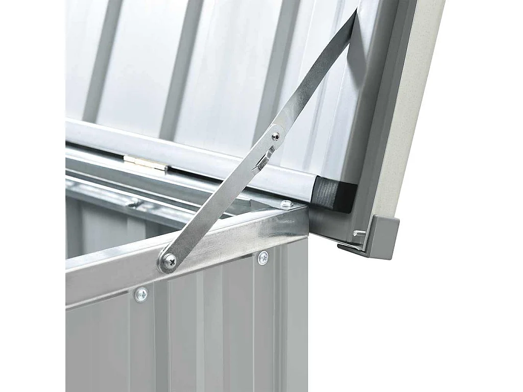 Caja de almacenamiento de jardín Gris 171x99x93 cm