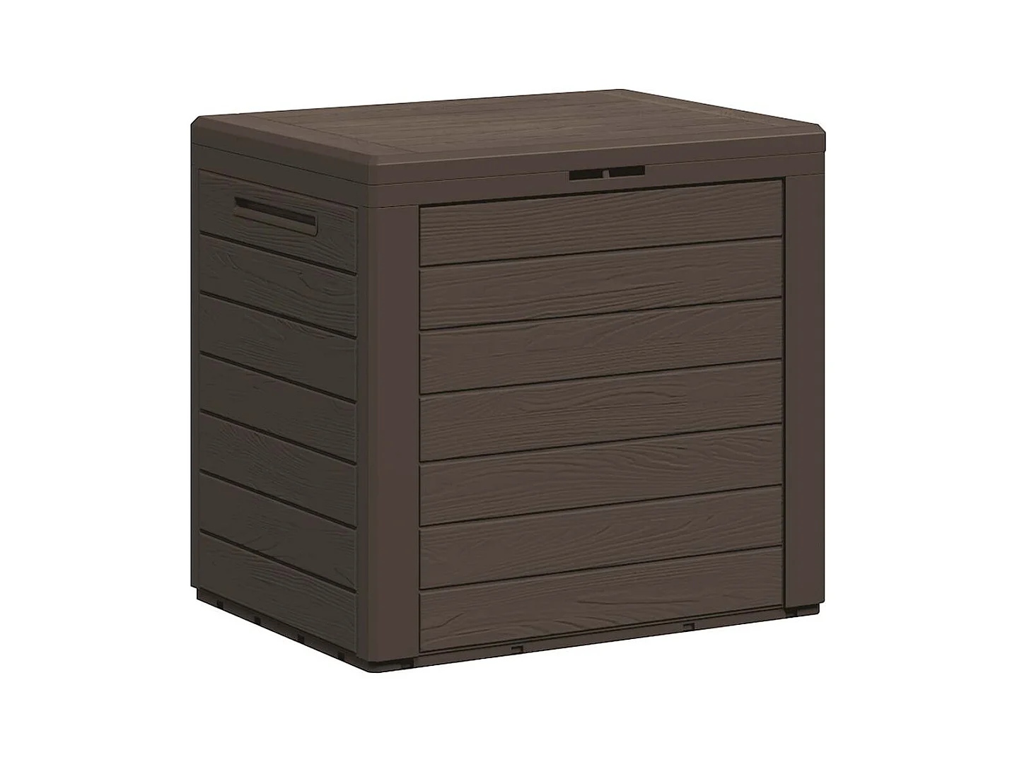 Caja de almacenamiento de jardín Marrón 58,5x46x55 cm Polipropileno