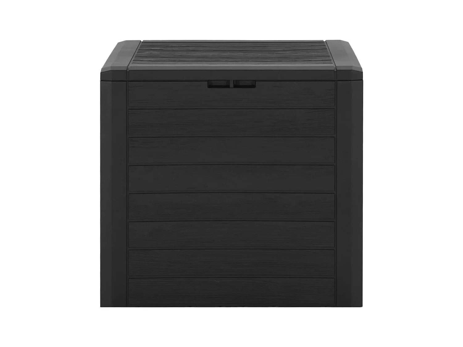 Caja de almacenamiento de jardín Marrón 58,5x46x55 cm Polipropileno