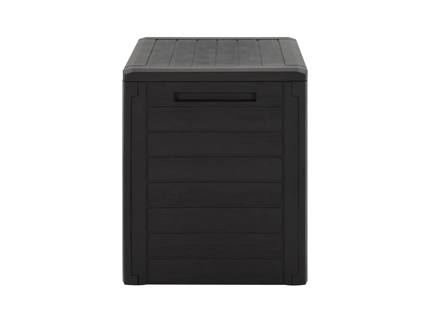 Caja de almacenamiento de jardín Marrón 58,5x46x55 cm Polipropileno