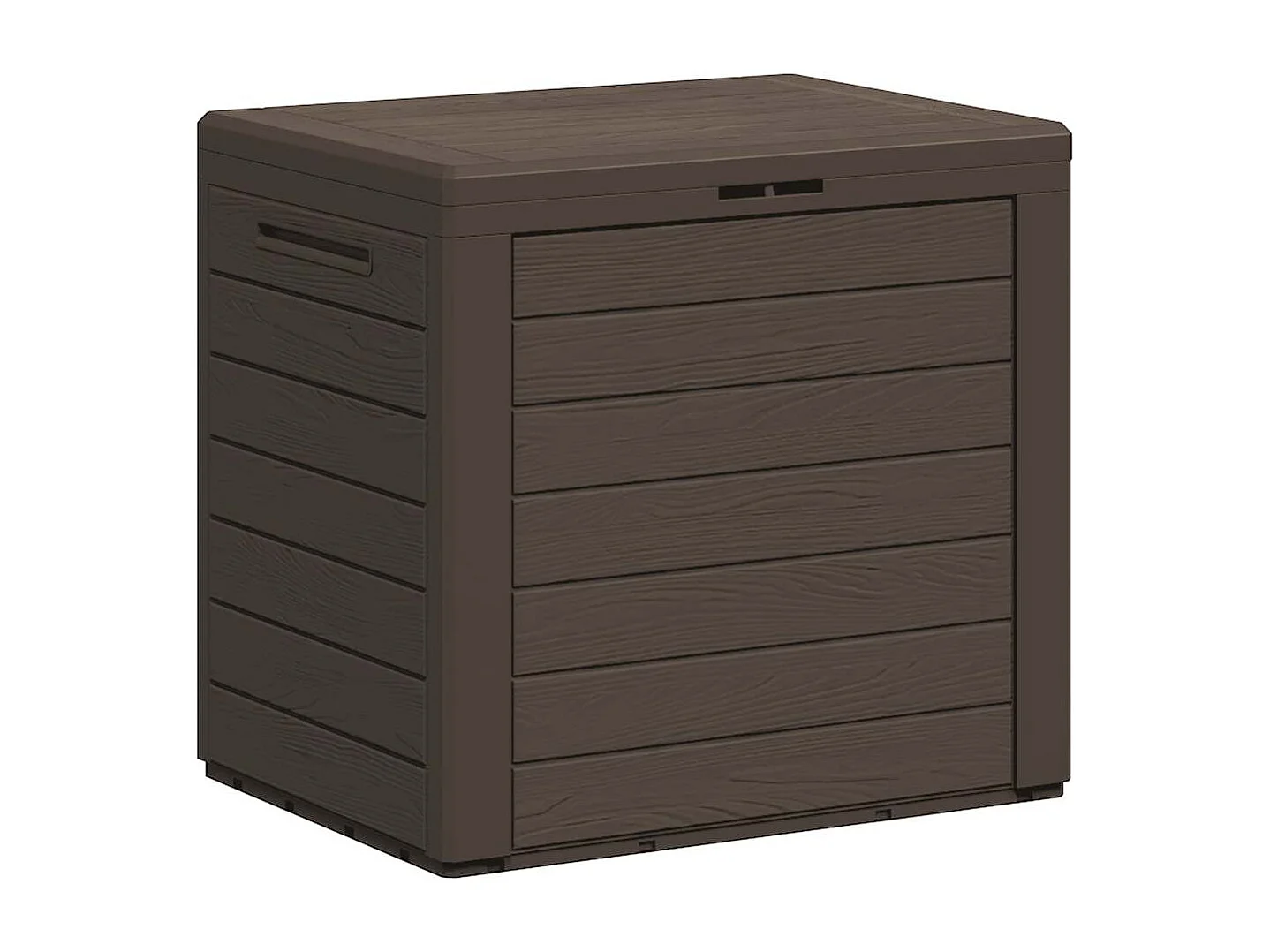 Caja de almacenamiento de jardín Marrón 58,5x46x55 cm Polipropileno