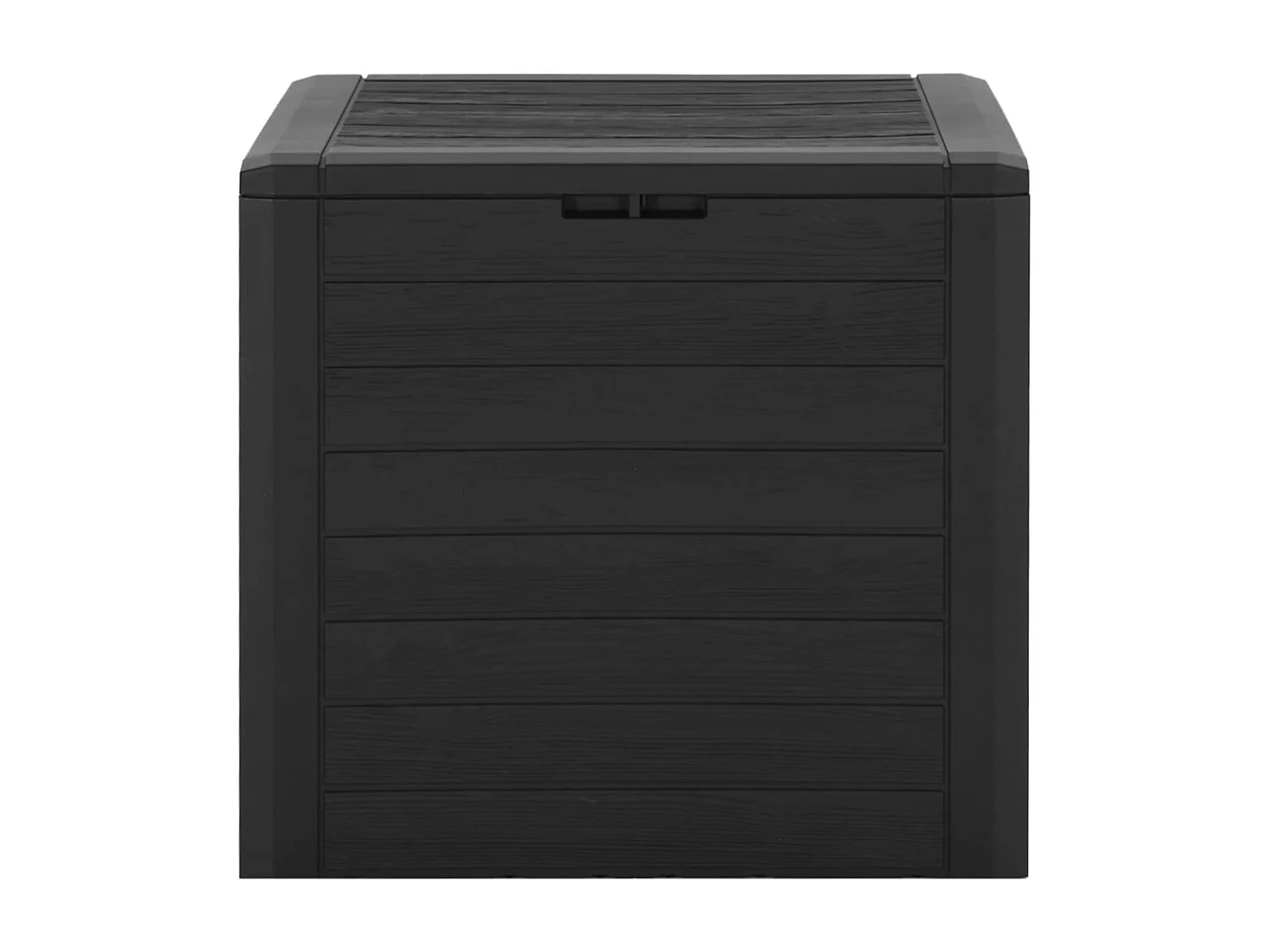 Caja de almacenamiento de jardín Marrón 58,5x46x55 cm Polipropileno