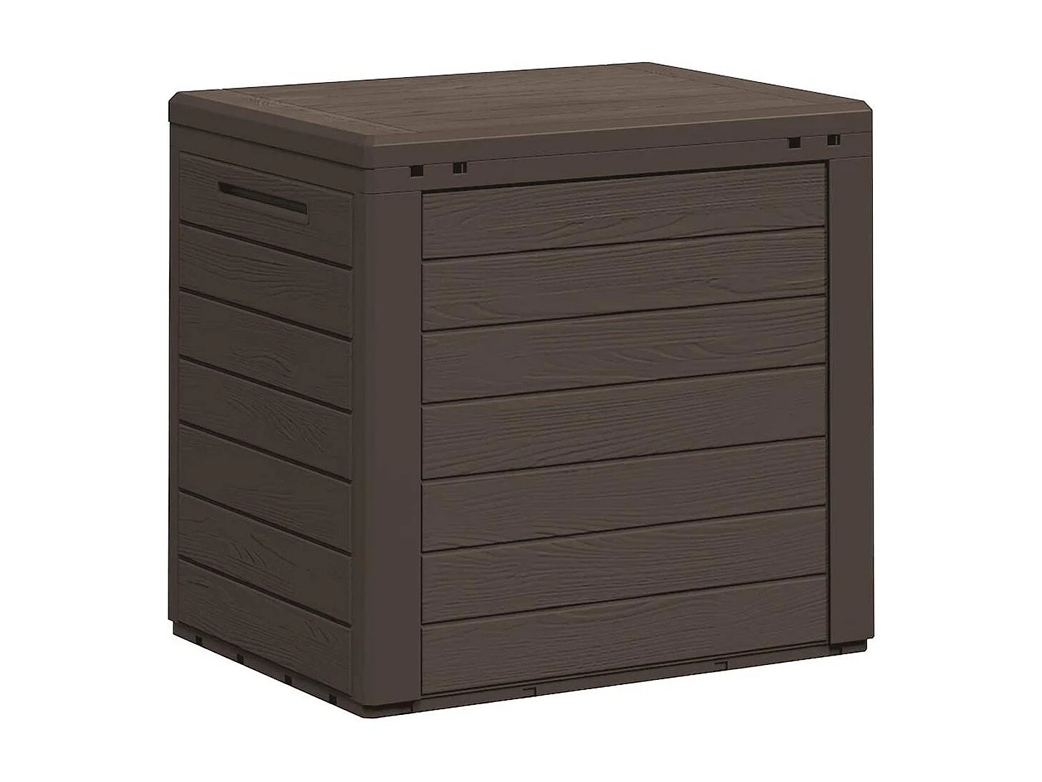 Caja de almacenamiento de jardín Marrón 58,5x46x55 cm Polipropileno