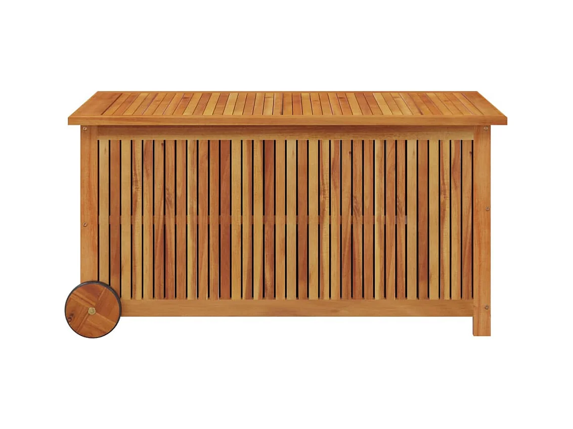 Tuinopbergbox met wielen 113x50x58cm Acaciahout