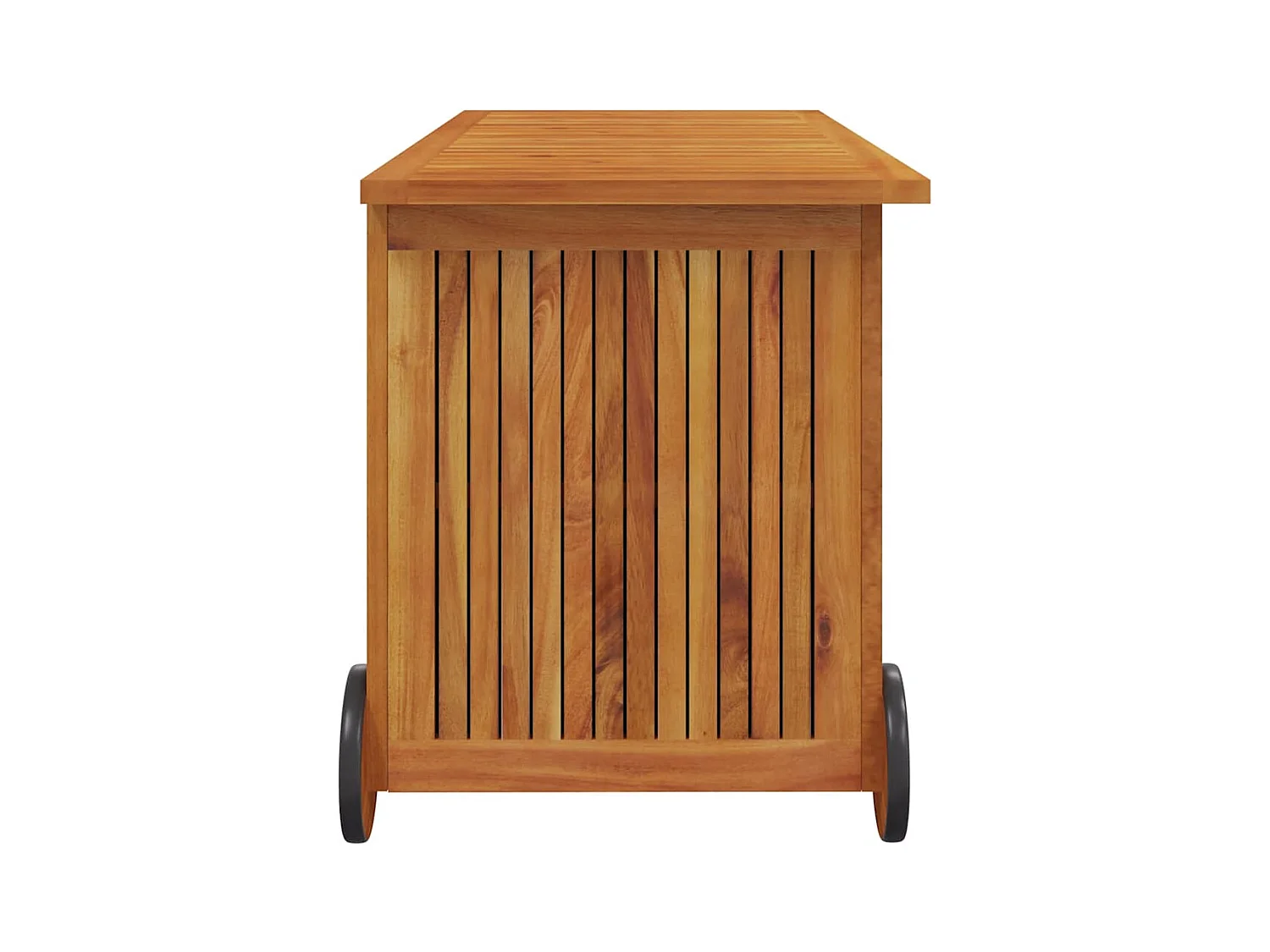 Tuinopbergbox met wielen 113x50x58cm Acaciahout