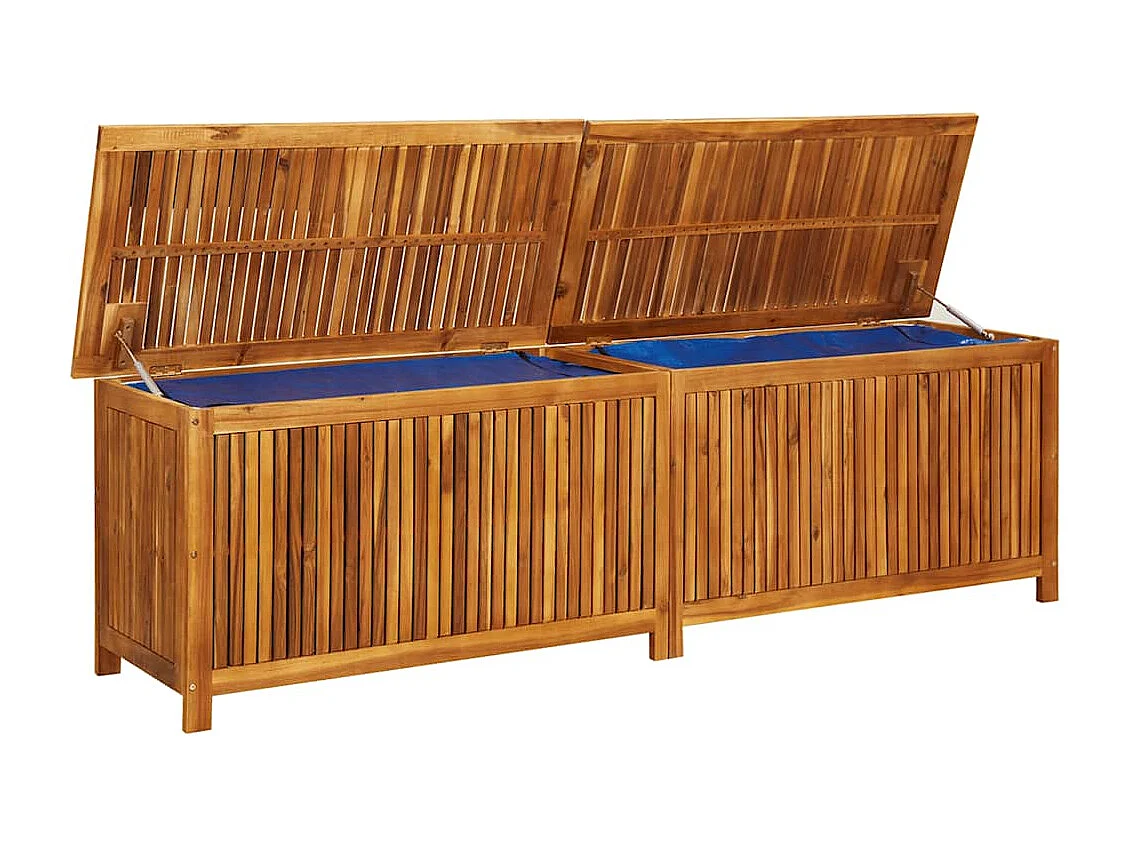 Cassapanca da giardino 200x50x58 cm Legno massello di acacia