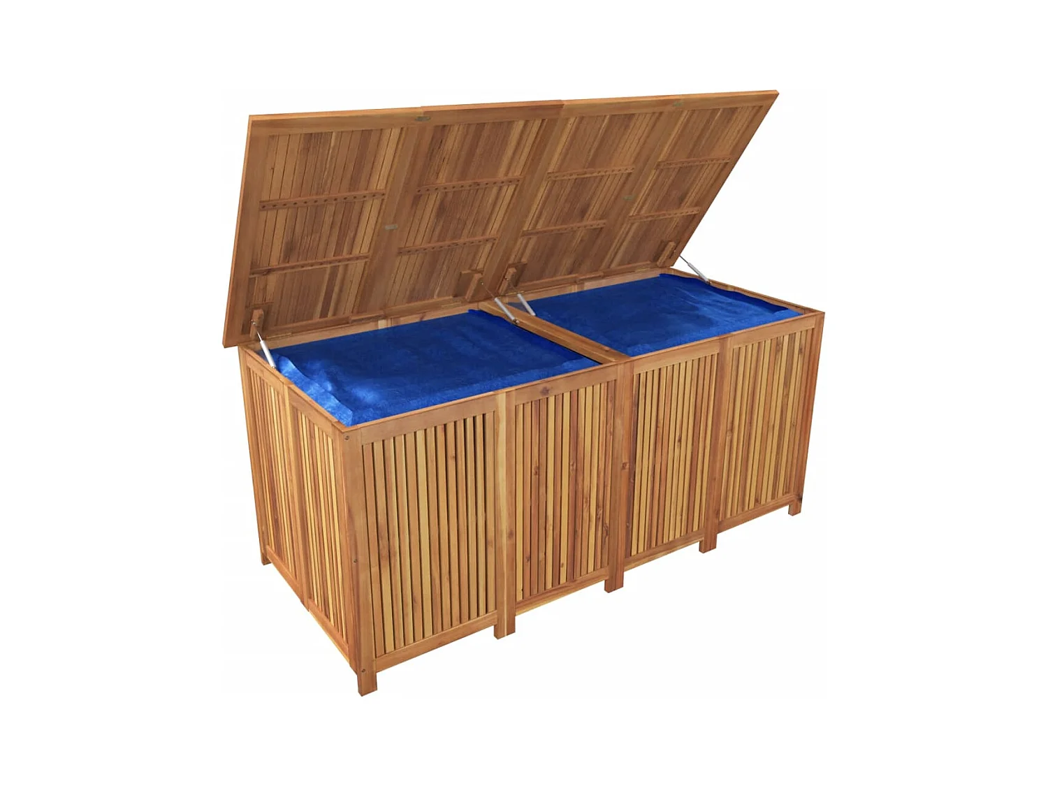 Boîte de rangement de jardin 175x80x75 cm bois massif d'acacia