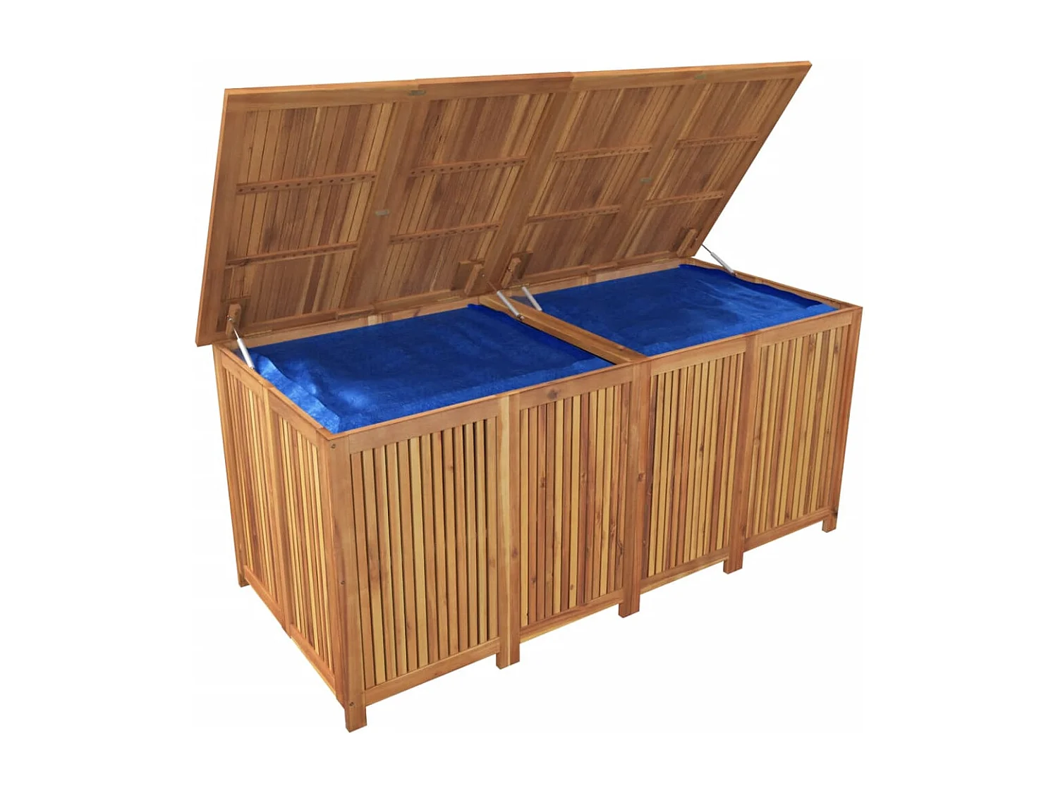 Boîte de rangement de jardin 175x80x75 cm bois massif d'acacia