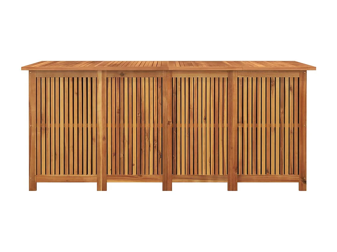 Boîte de rangement de jardin 175x80x75 cm bois massif d'acacia