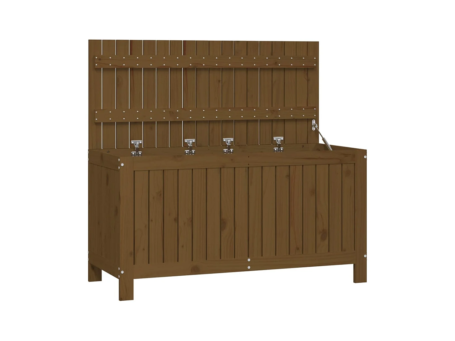 Honingbruine tuinopbergbox 115x49x60 cm grenenhout