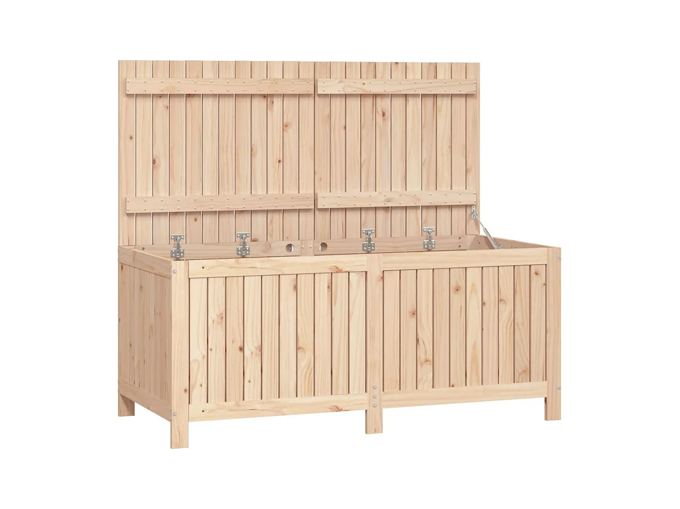 Arcón de jardín 147x68x64 cm Madera maciza de pino