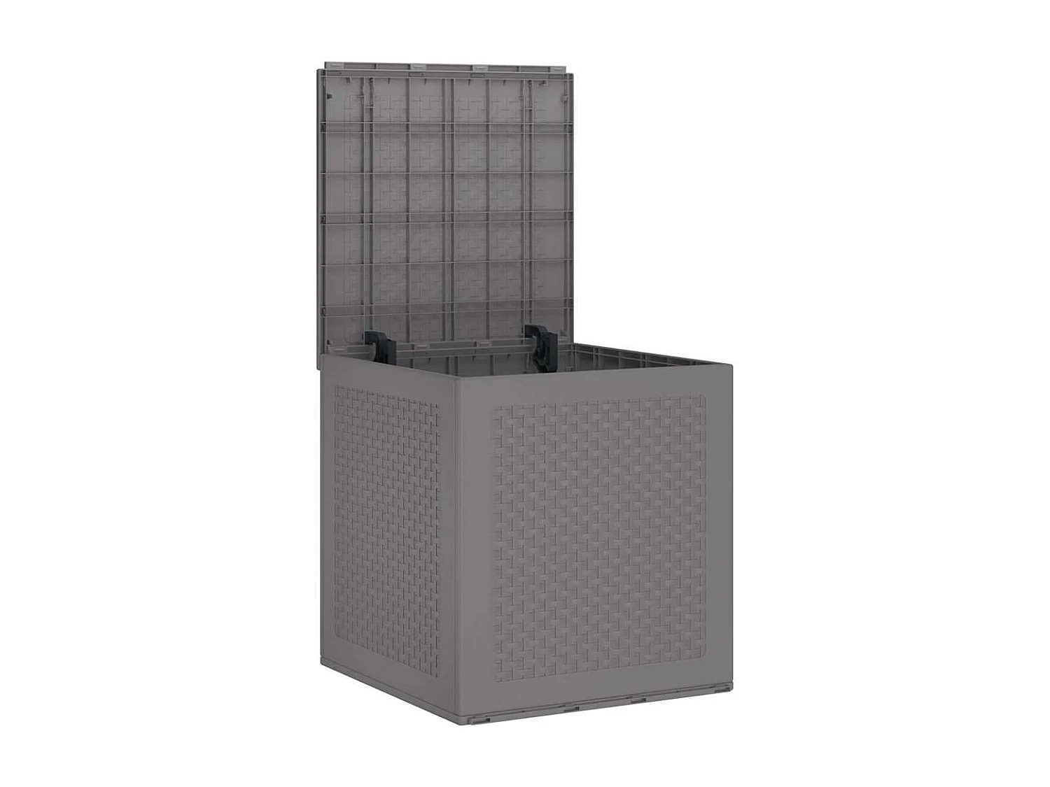 Boîte de rangement de jardin Gris clair 55x53x57 cm PP