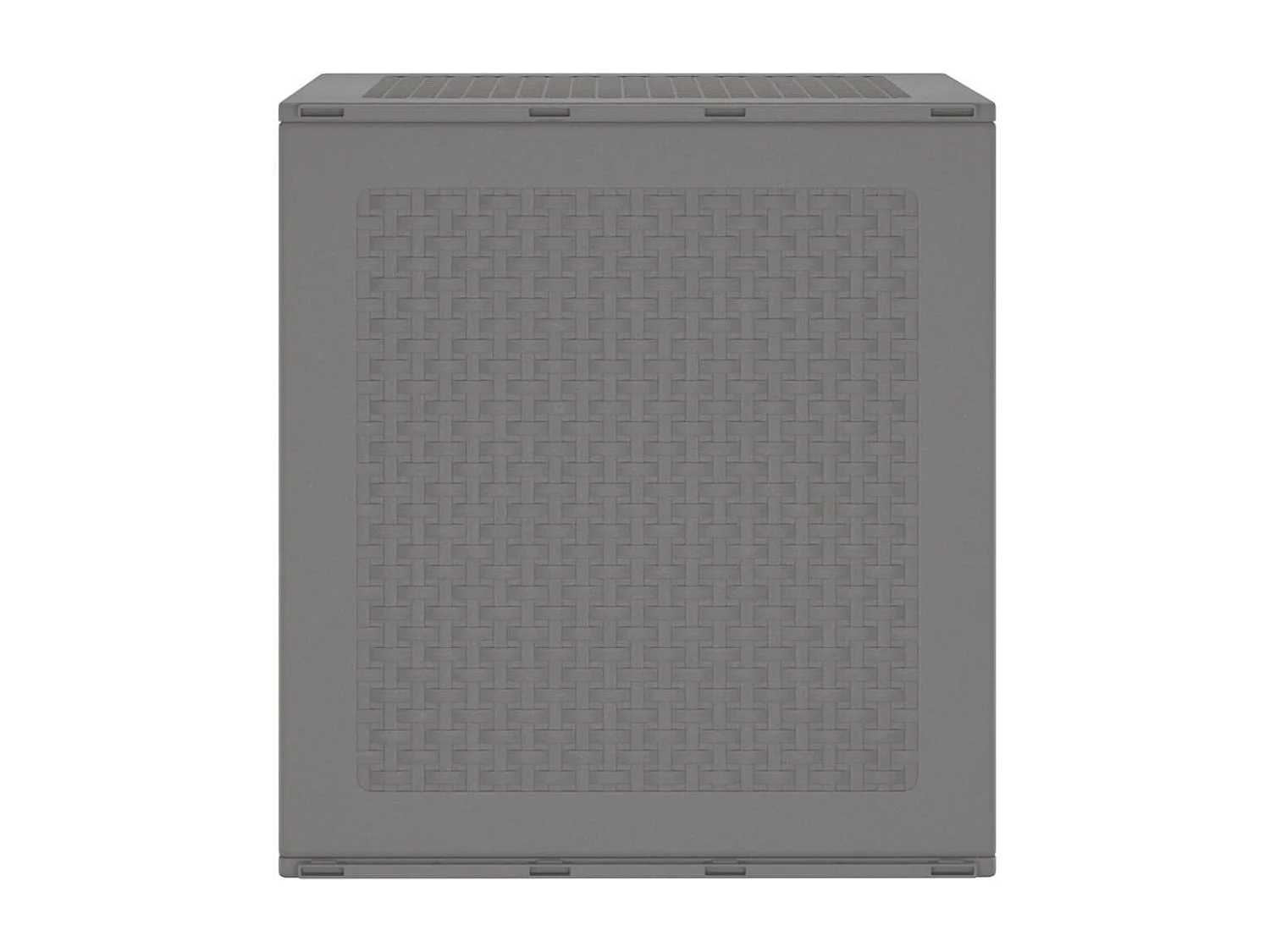 Boîte de rangement de jardin Gris clair 55x53x57 cm PP