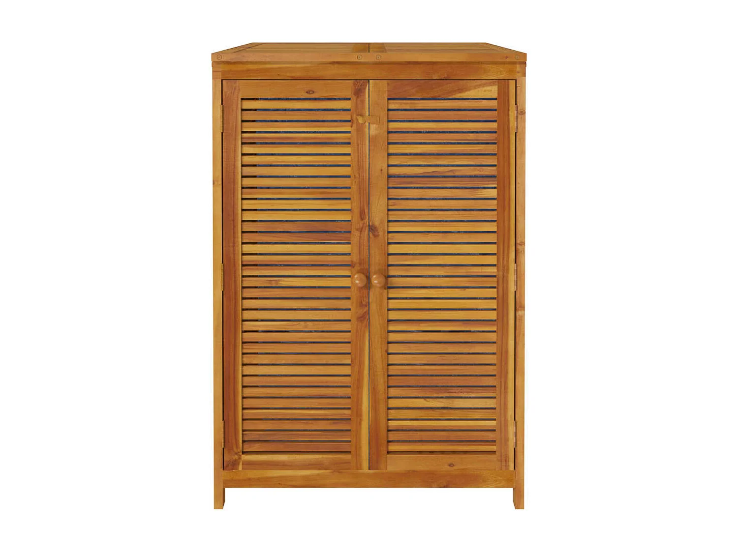 Caja de almacenamiento de jardín 70x87x104 cm madera maciza de acacia