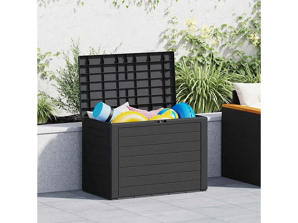 Arcón de jardín Antracita 78x44x55 cm