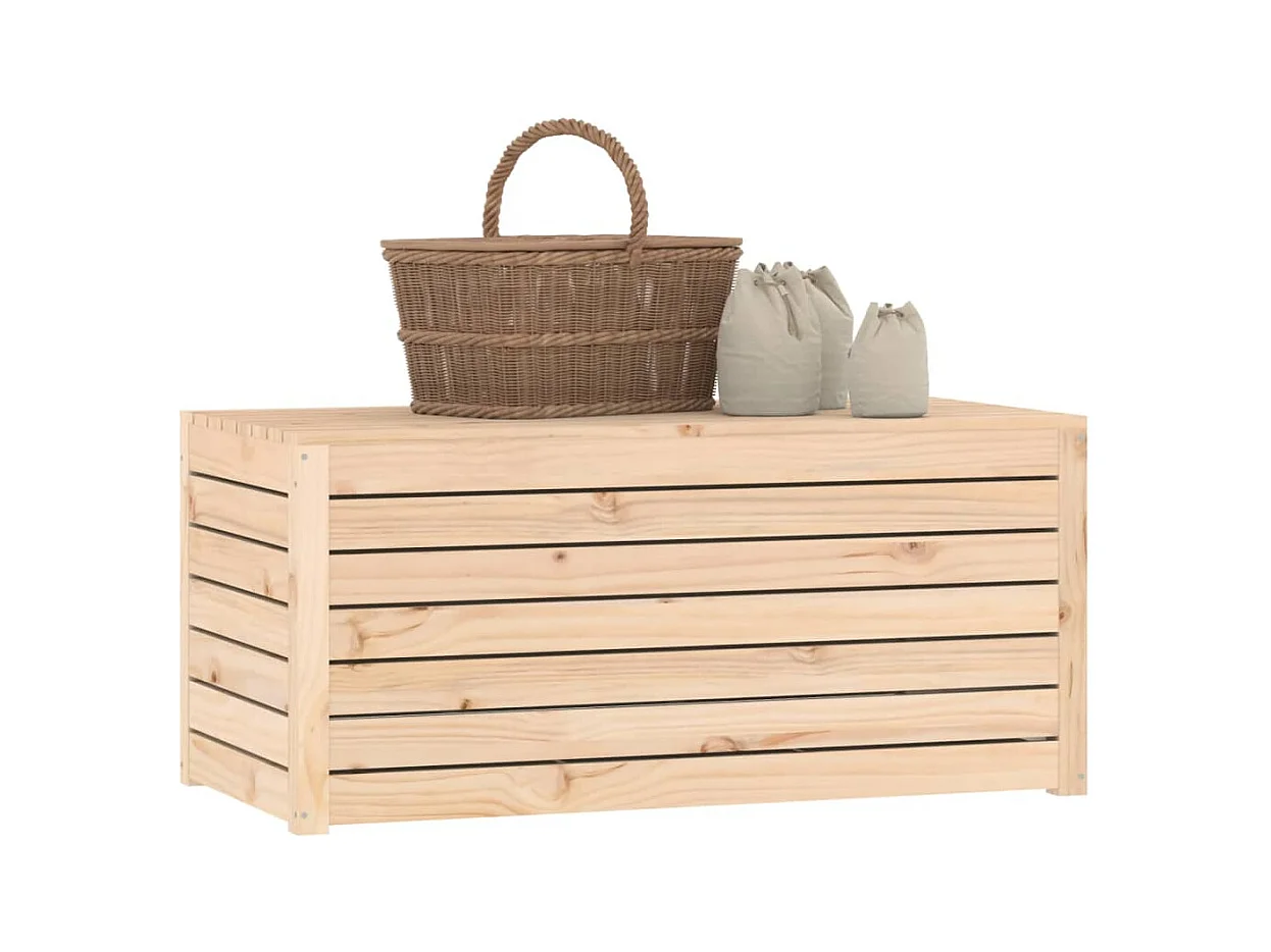 Boîte de jardin 101x50,5x46,5 cm bois massif de pin