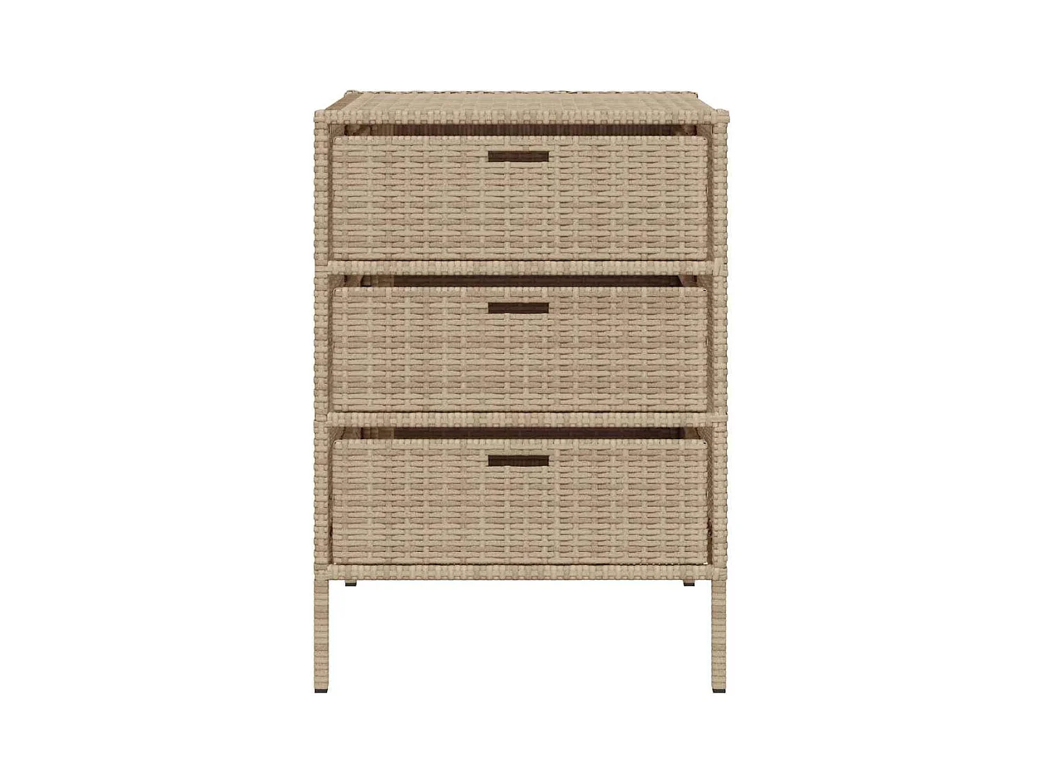 Beige tuinkast 55x59x80 cm geweven hars