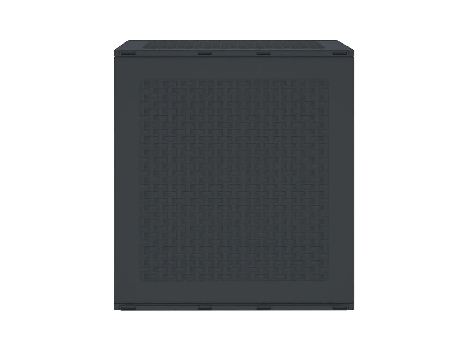 Boîte de Rangement Anthracite 55x53x57 cm PP