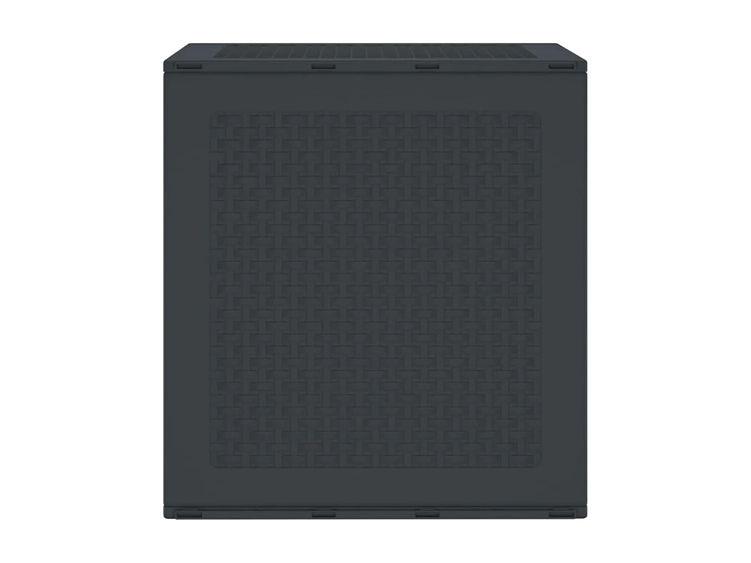 Boîte de Rangement Anthracite 55x53x57 cm PP