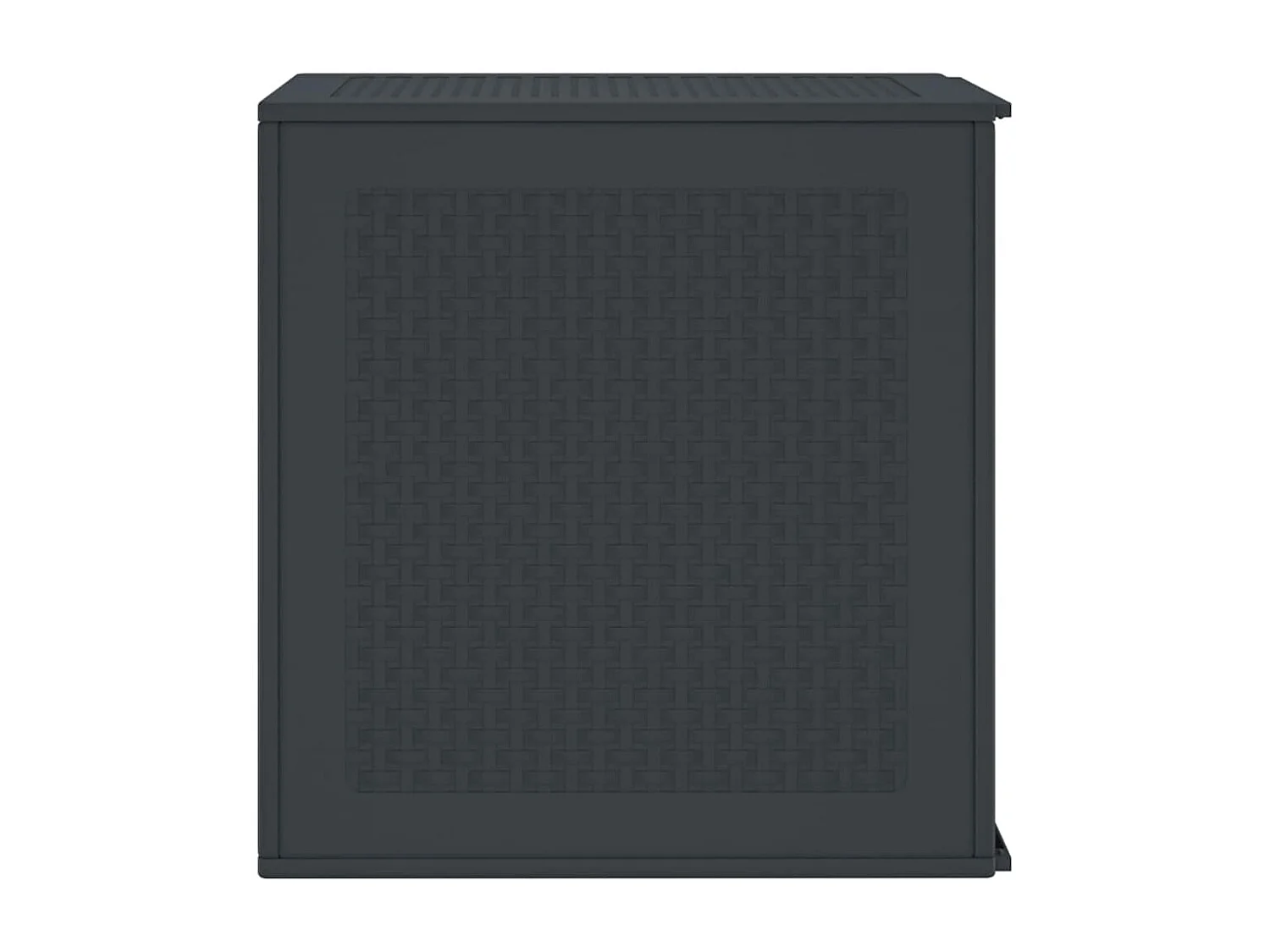 Boîte de Rangement Anthracite 55x53x57 cm PP