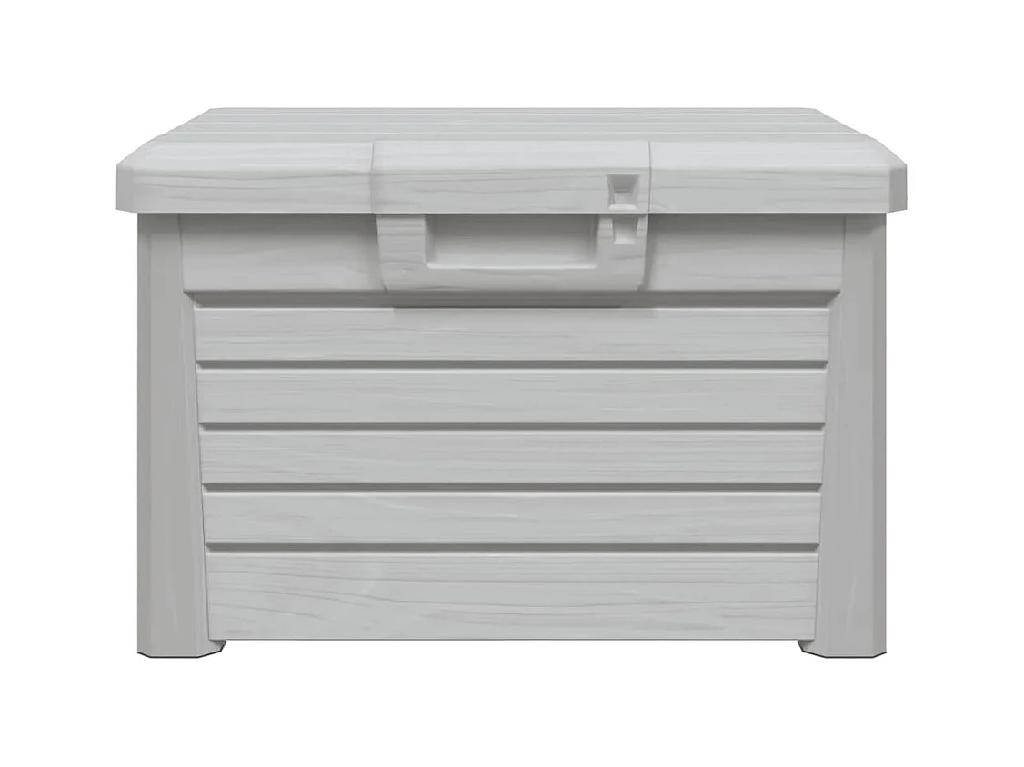 Grijze buitenkussenbox 73x50,5x46,5 cm polypropyleen