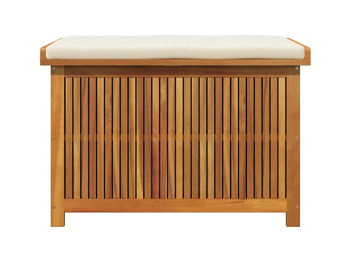 Boîte à coussins d'extérieur 90x50x60,5 cm bois massif d'acacia