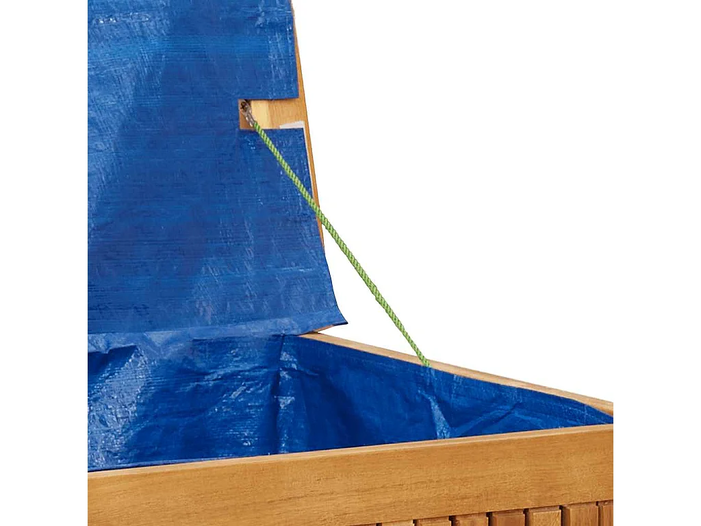 Boîte à coussins d'extérieur 90x50x60,5 cm bois massif d'acacia