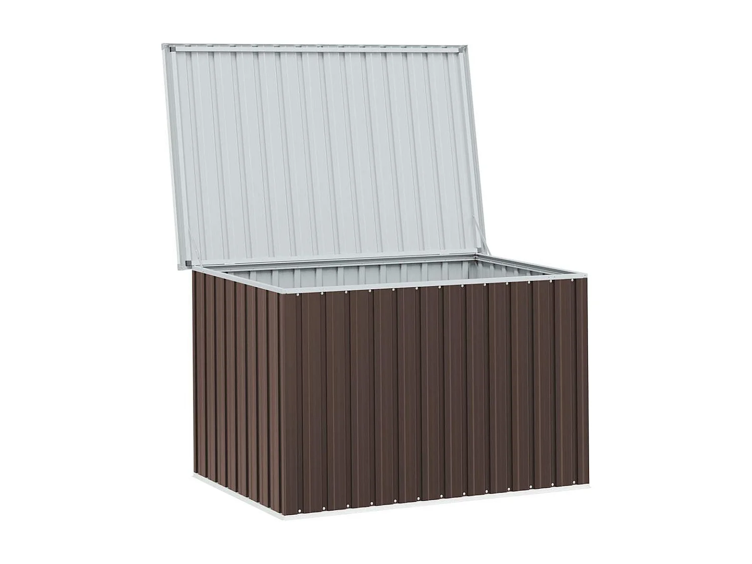 Caja de almacenamiento de jardín Marrón 149x99x93 cm