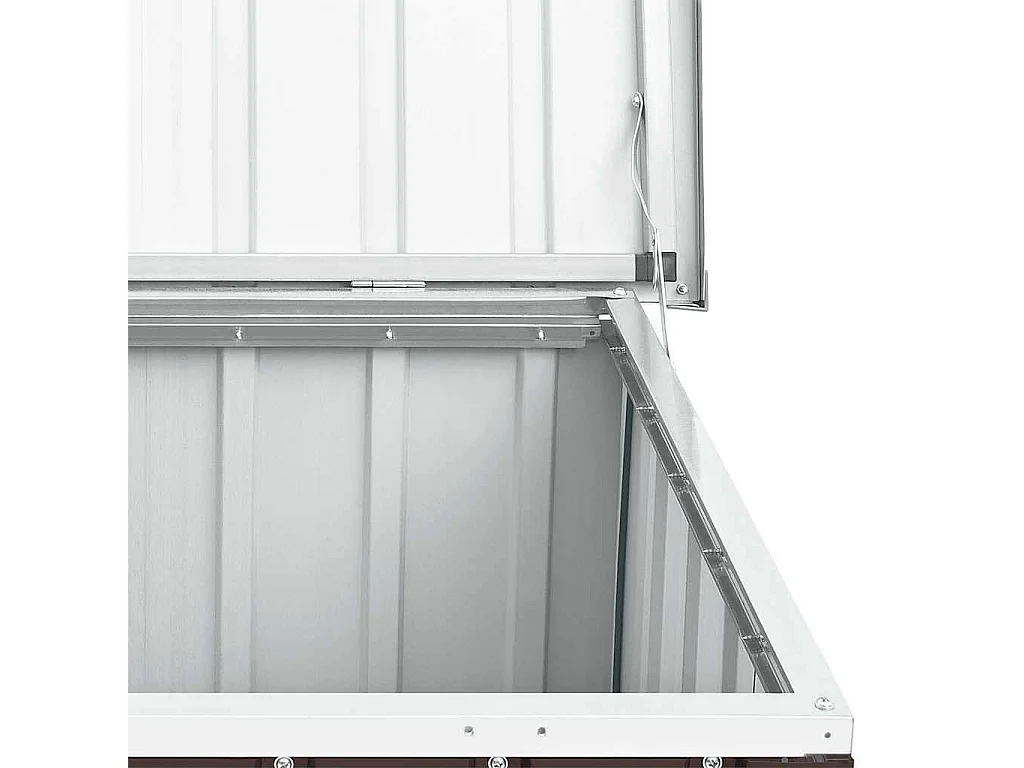 Caja de almacenamiento de jardín Marrón 149x99x93 cm