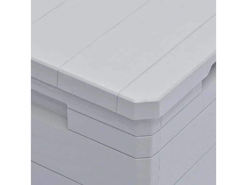 Caja de almacenamiento para jardín de 90 l, color gris claro