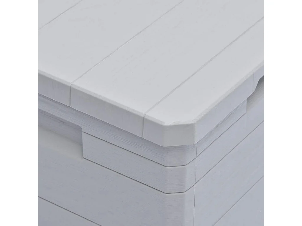 Caja de almacenamiento para jardín de 90 l, color gris claro