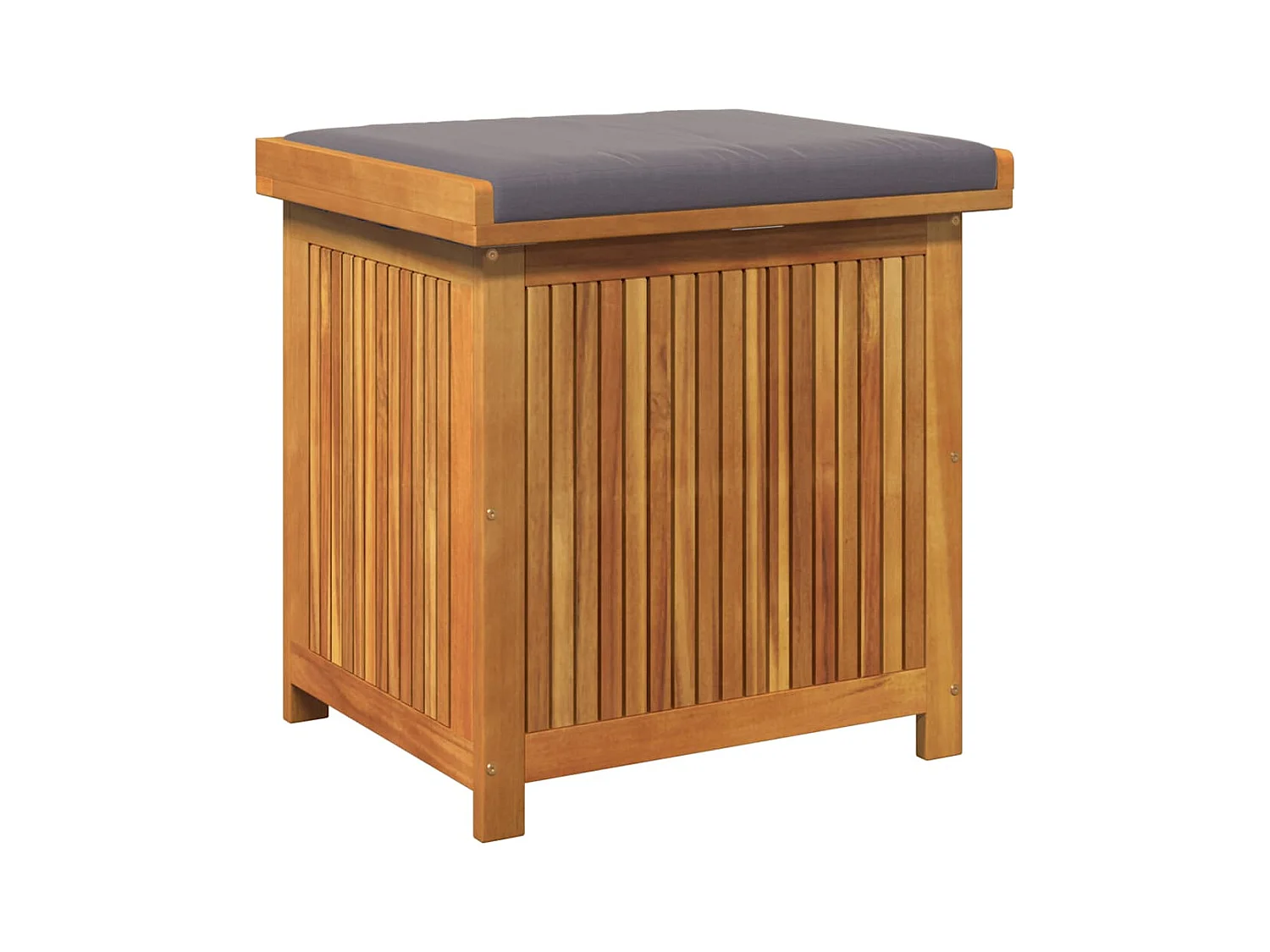 Boîte à coussins d'extérieur 60x50x61 cm bois massif d'acacia