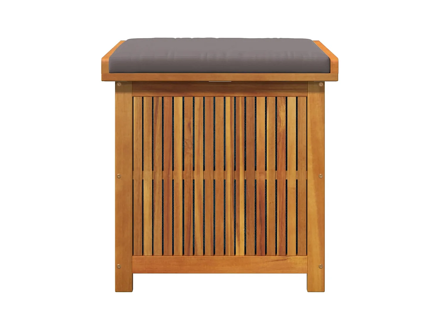 Boîte à coussins d'extérieur 60x50x61 cm bois massif d'acacia