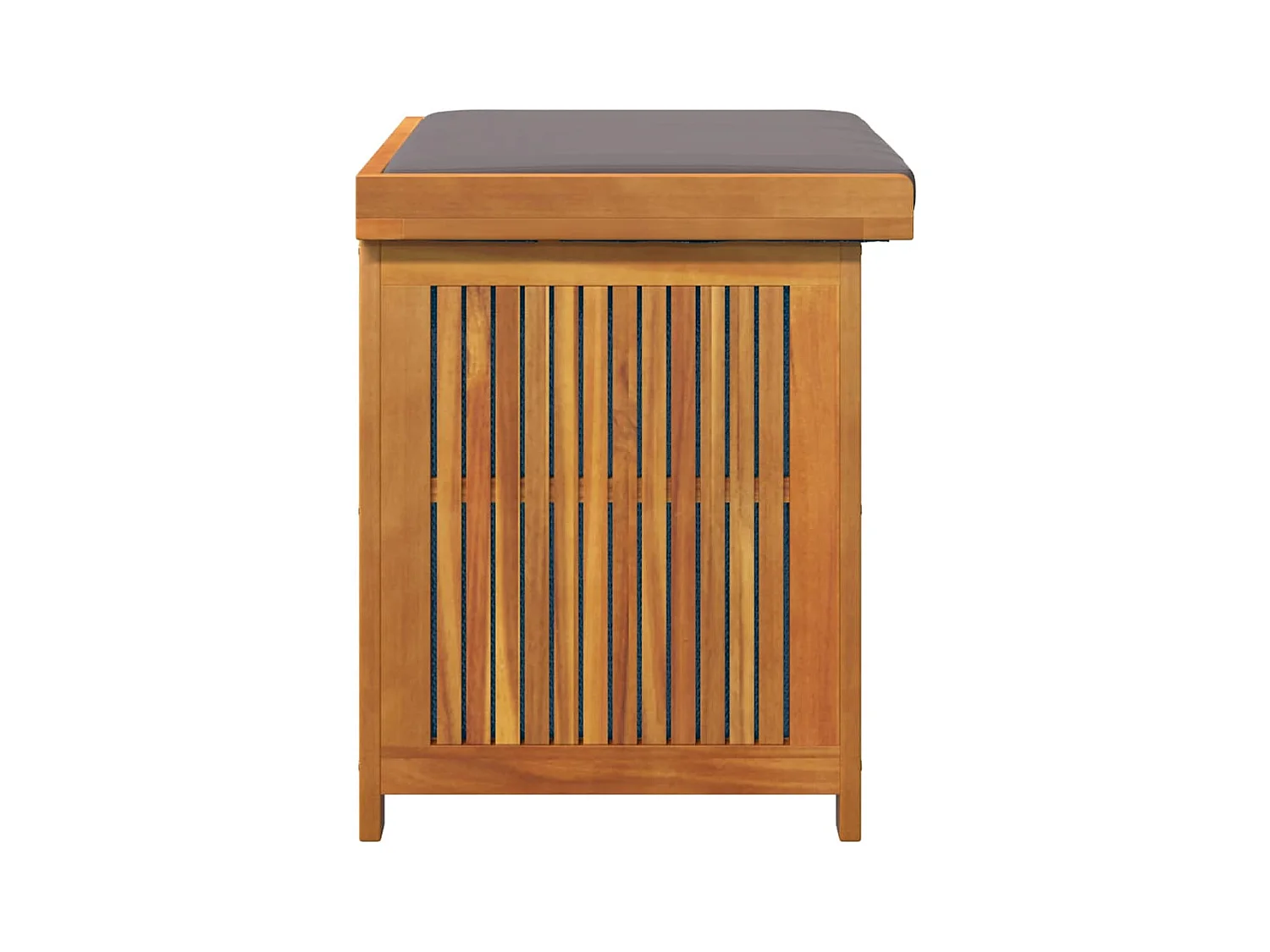 Boîte à coussins d'extérieur 60x50x61 cm bois massif d'acacia