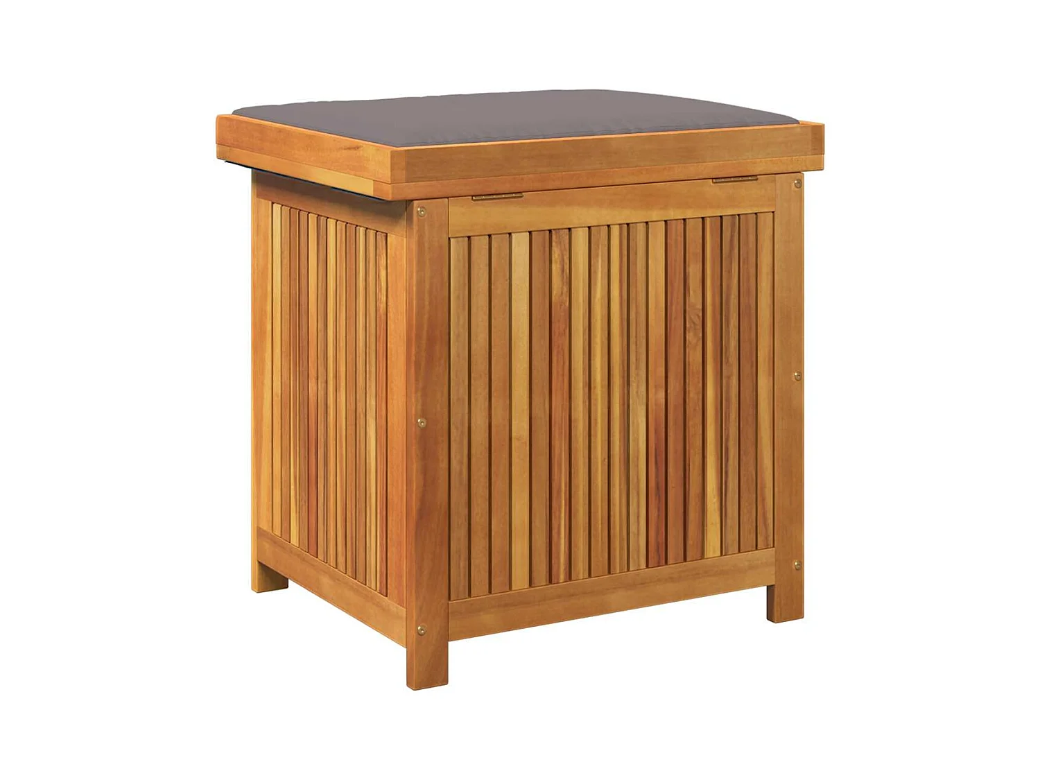 Boîte à coussins d'extérieur 60x50x61 cm bois massif d'acacia