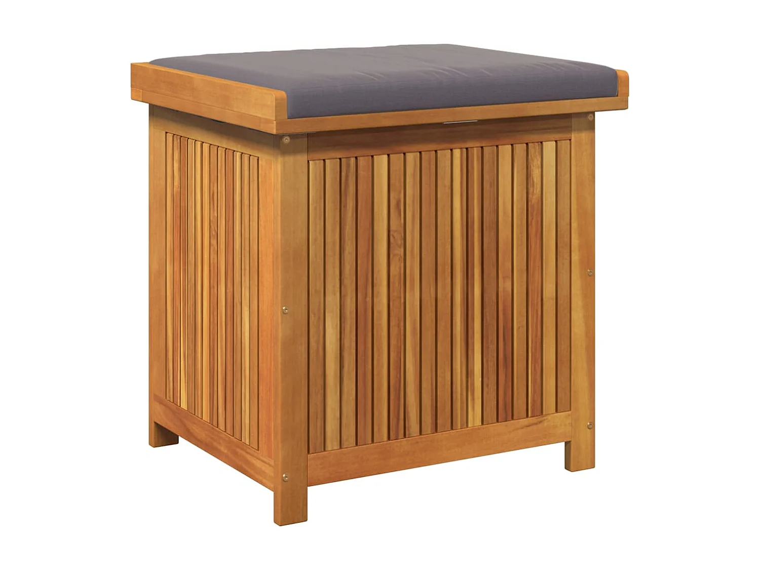 Boîte à coussins d'extérieur 60x50x61 cm bois massif d'acacia