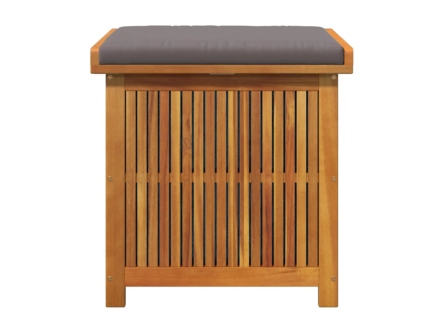 Boîte à coussins d'extérieur 60x50x61 cm bois massif d'acacia