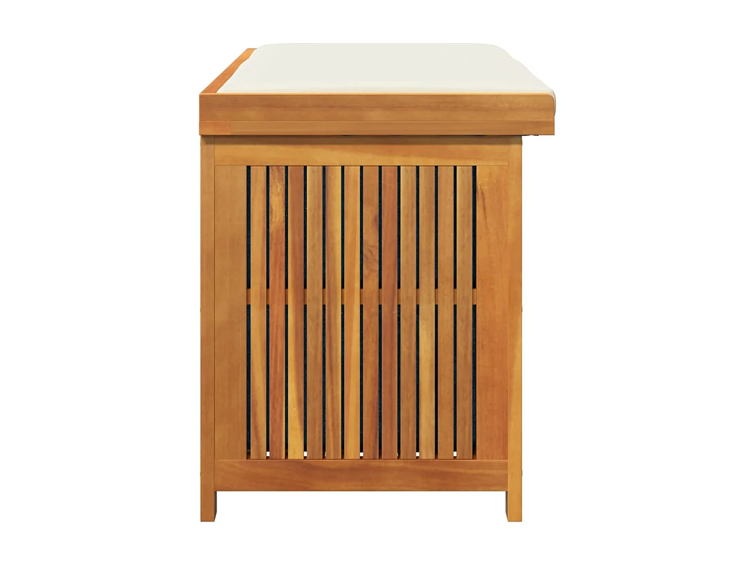 Boîte à coussins d'extérieur 113x50x60,5cm bois massif d'acacia