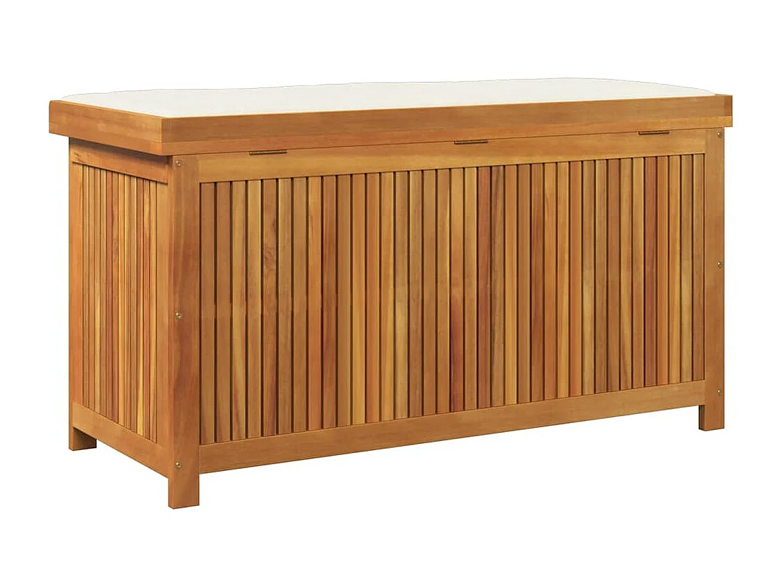 Boîte à coussins d'extérieur 113x50x60,5cm bois massif d'acacia