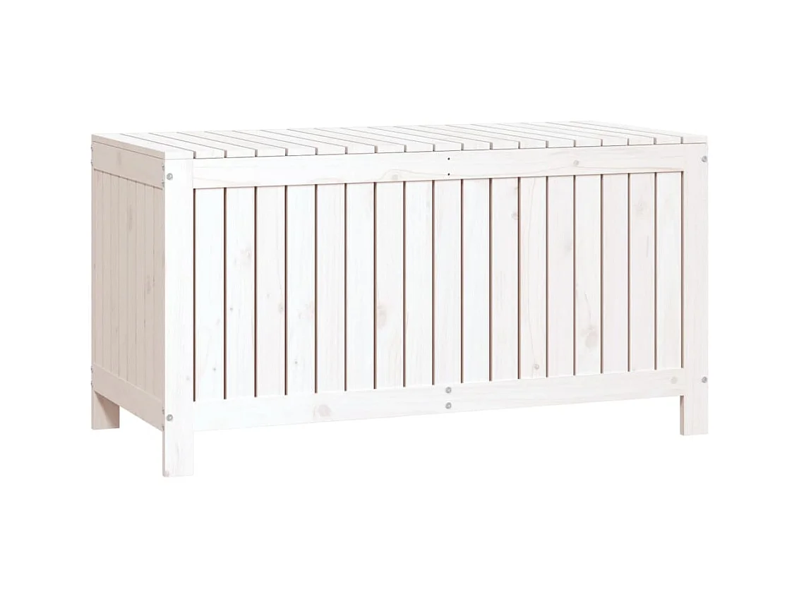 Tuinopbergbox Wit 121x55x64 cm Dennenhout