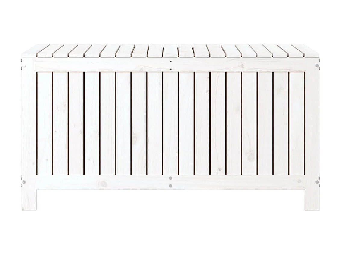 Tuinopbergbox Wit 121x55x64 cm Dennenhout