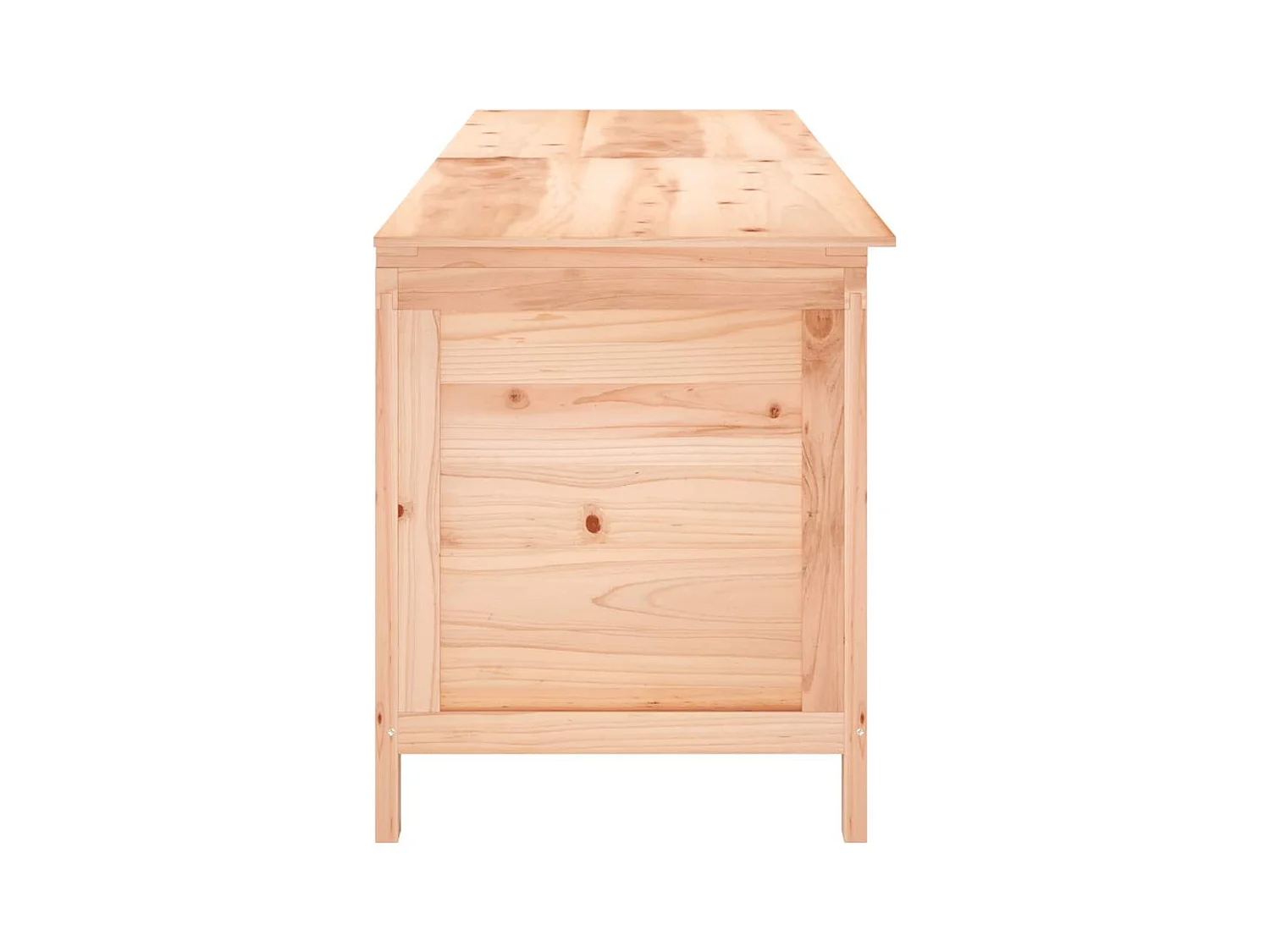 Caja de almacenamiento para jardín 198,5x50x56,5 cm madera maciza de abeto