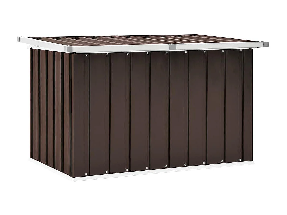 Caja de almacenamiento de jardín Marrón 109x67x65 cm
