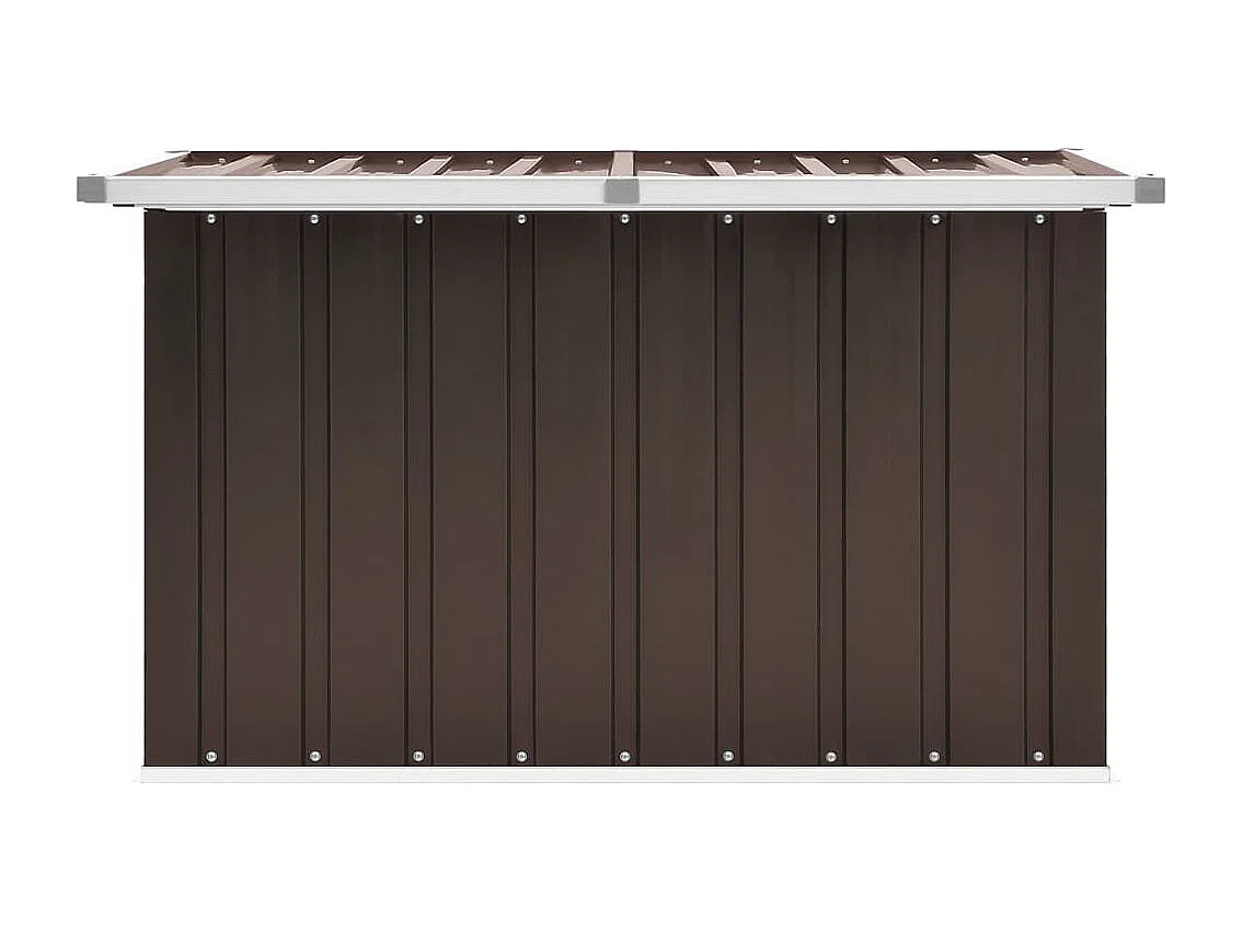 Caja de almacenamiento de jardín Marrón 109x67x65 cm